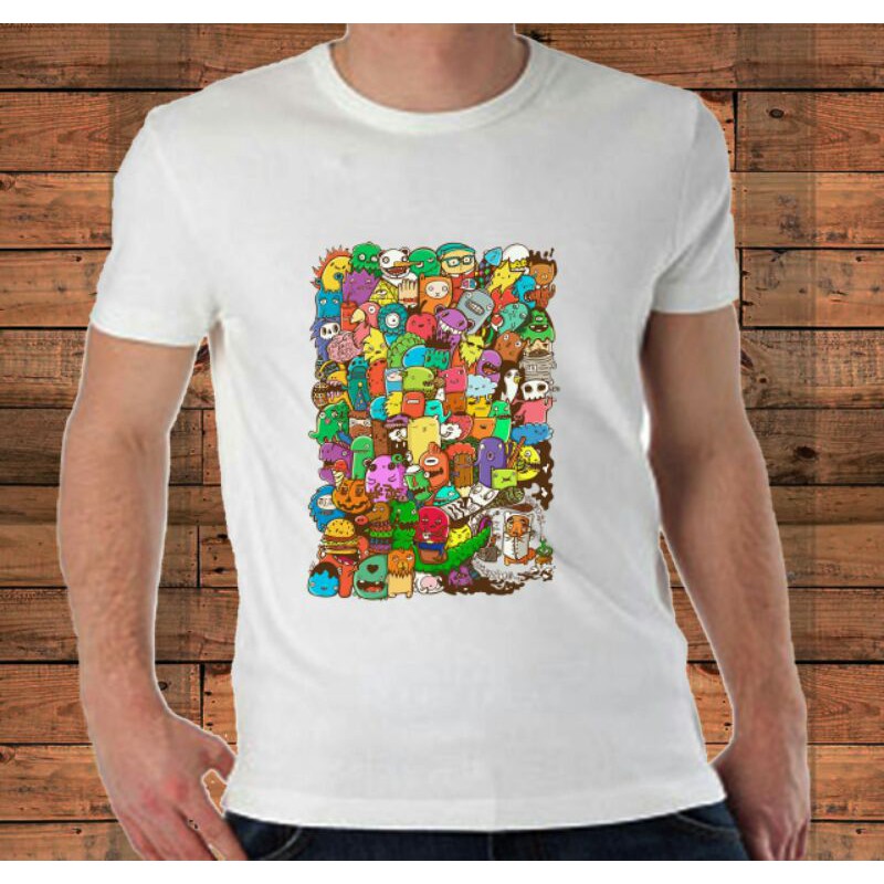 KAOS DOODLE ART 1 KAOS CUSTOM