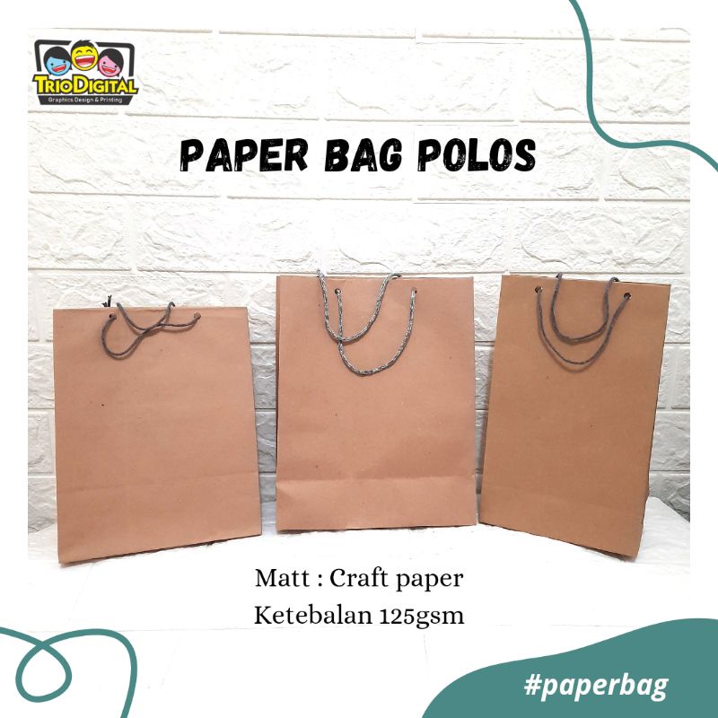 

Paperbag Polos | Tas kertas | Tas Songgong | Tas Hajatan