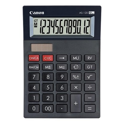 

Kalkulator CANON AS 120 ORIGINAL - Kalkulator 12 Digit - Kalkulator Meja Dagang - Kalkulator Kantor