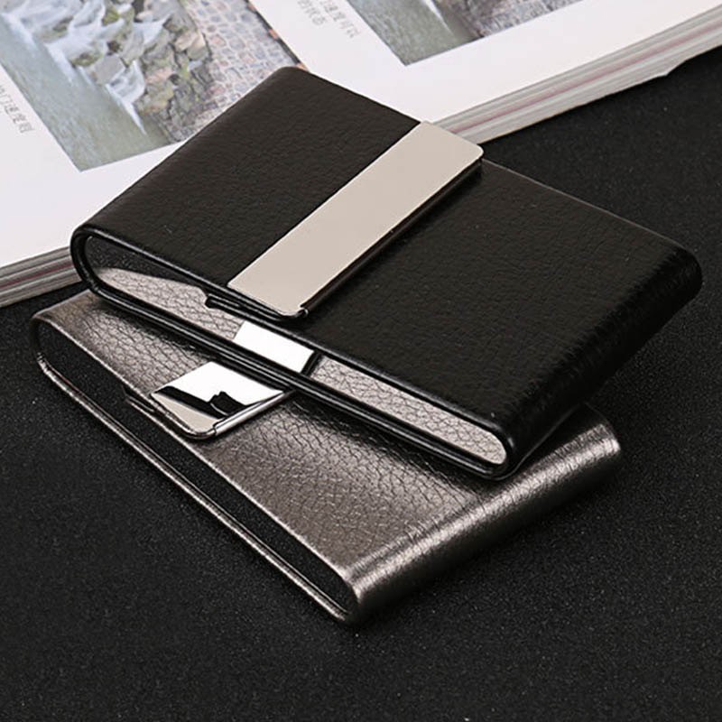 5M1 - FOCUS Kotak Bungkus Rokok Elegan Leather Cigarette Case - B650925 - Black