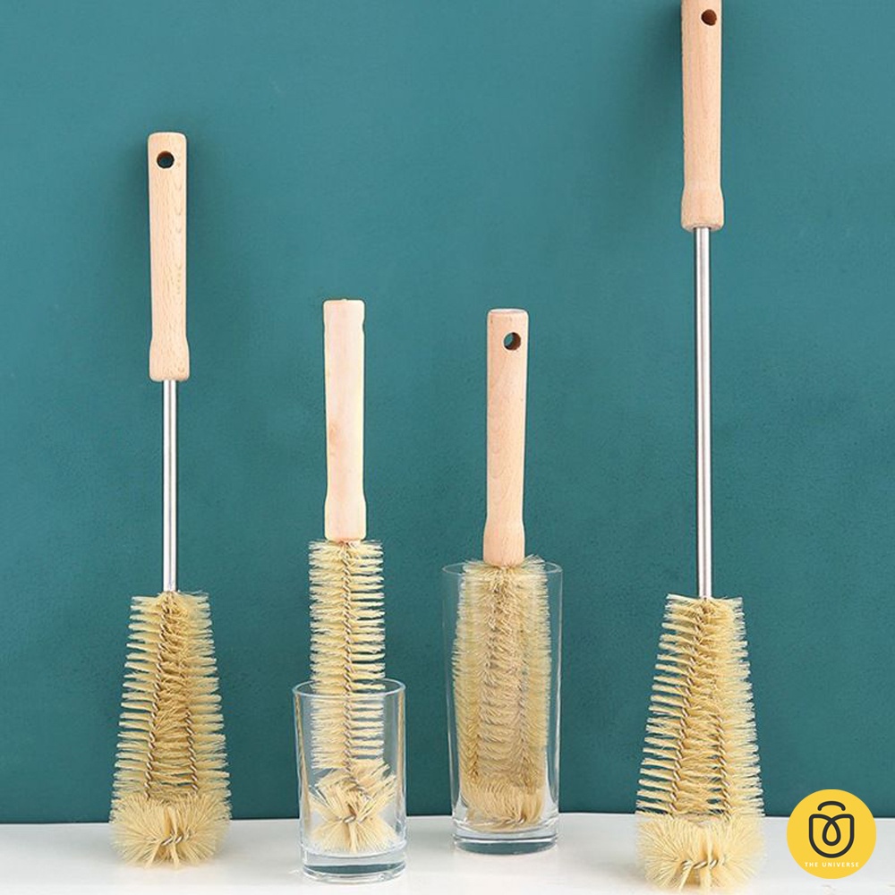 Sikat Pembersih Botol Kitchen Brush Sikat Botol Bottle Cleaning Brush Long Handle Cup Brush - HW031