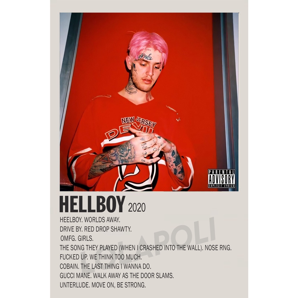 Poster Cover Album Hellboy - Lil Peep