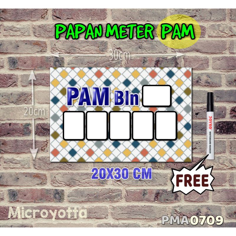 

Microyotta Papan Meter Listrik PLN PAM motif Unik - Pastel 09