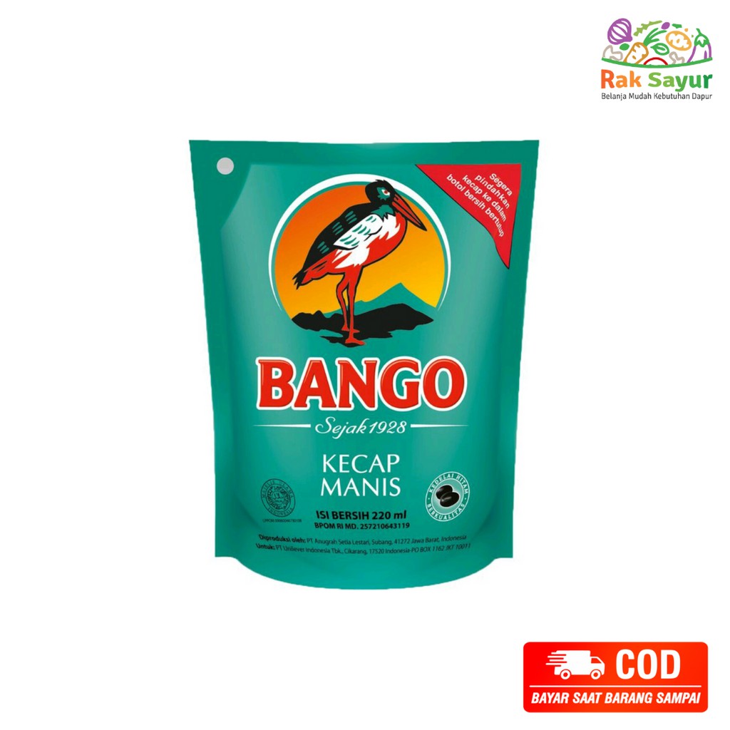 

Kecap Manis Bango Pouch 220ml Bumbu Dapur Instan Rak Sayur Padang