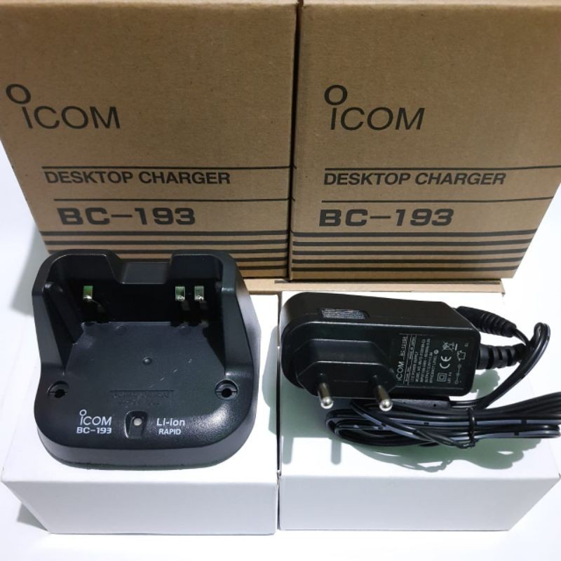 CHARGER HT ICOM V80 LITIUM BC193 DEKSTOP CARGER HT ICOM IC V80 LITIUM MURAH