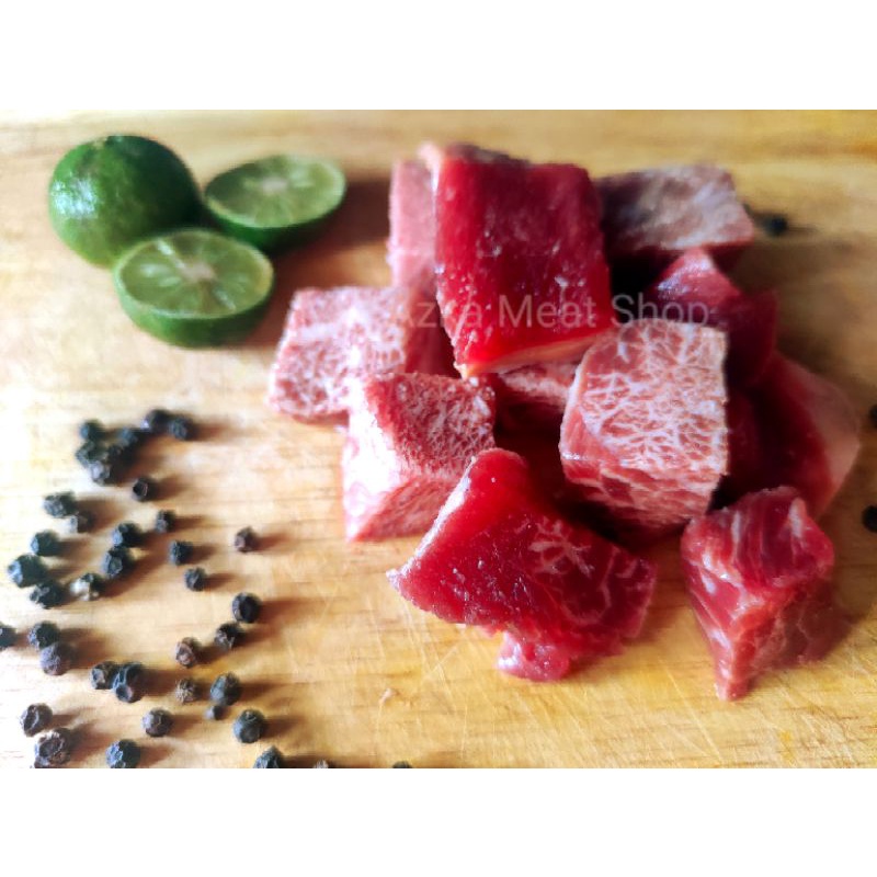

saikoro beef cube / daging sapi kotak