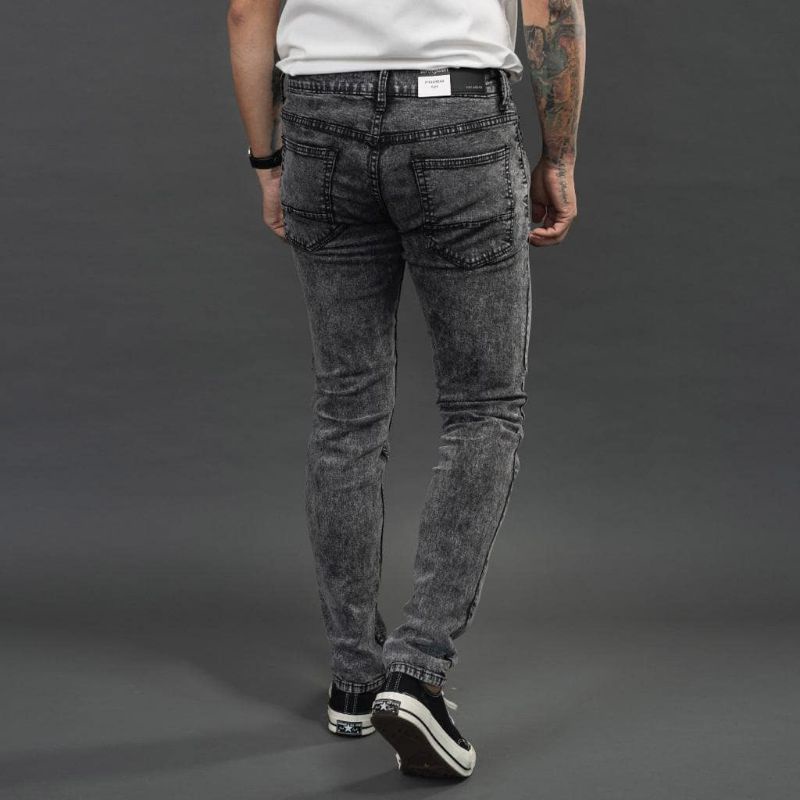 Celana jeans black sandwash , acid premium / celana jeans pria clothing