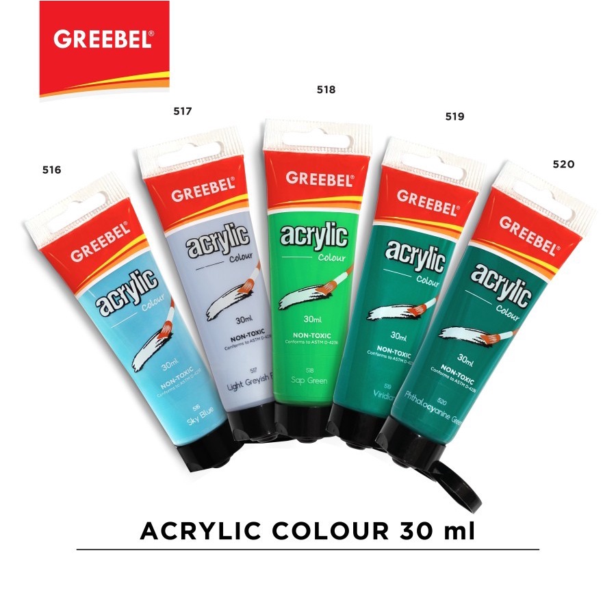 GREEBEL Cat Akrilik / Acrylic Colour / Acrylic Paint 30ml Per pcs