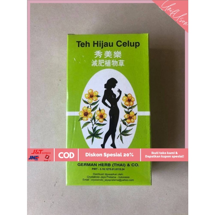 

⭐COD⭐ German herb (Thai) / Slimming Tea / Herb Tea / Teh hijau celup 40bags
