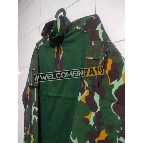 Kaos Lengan Panjang Combatshirt Loreng Brimob / Kaos BDU Loreng Brimob