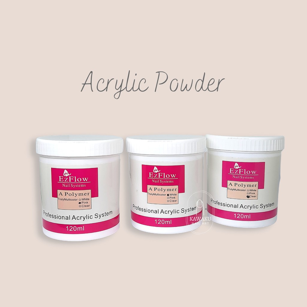 Acrylic Powder Bubuk Akrilik EZ Flow 120g