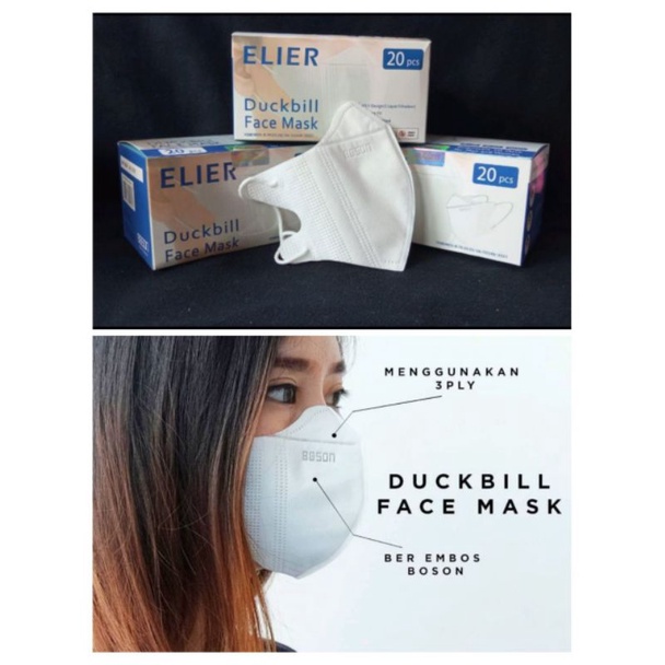 masker duckbill elier