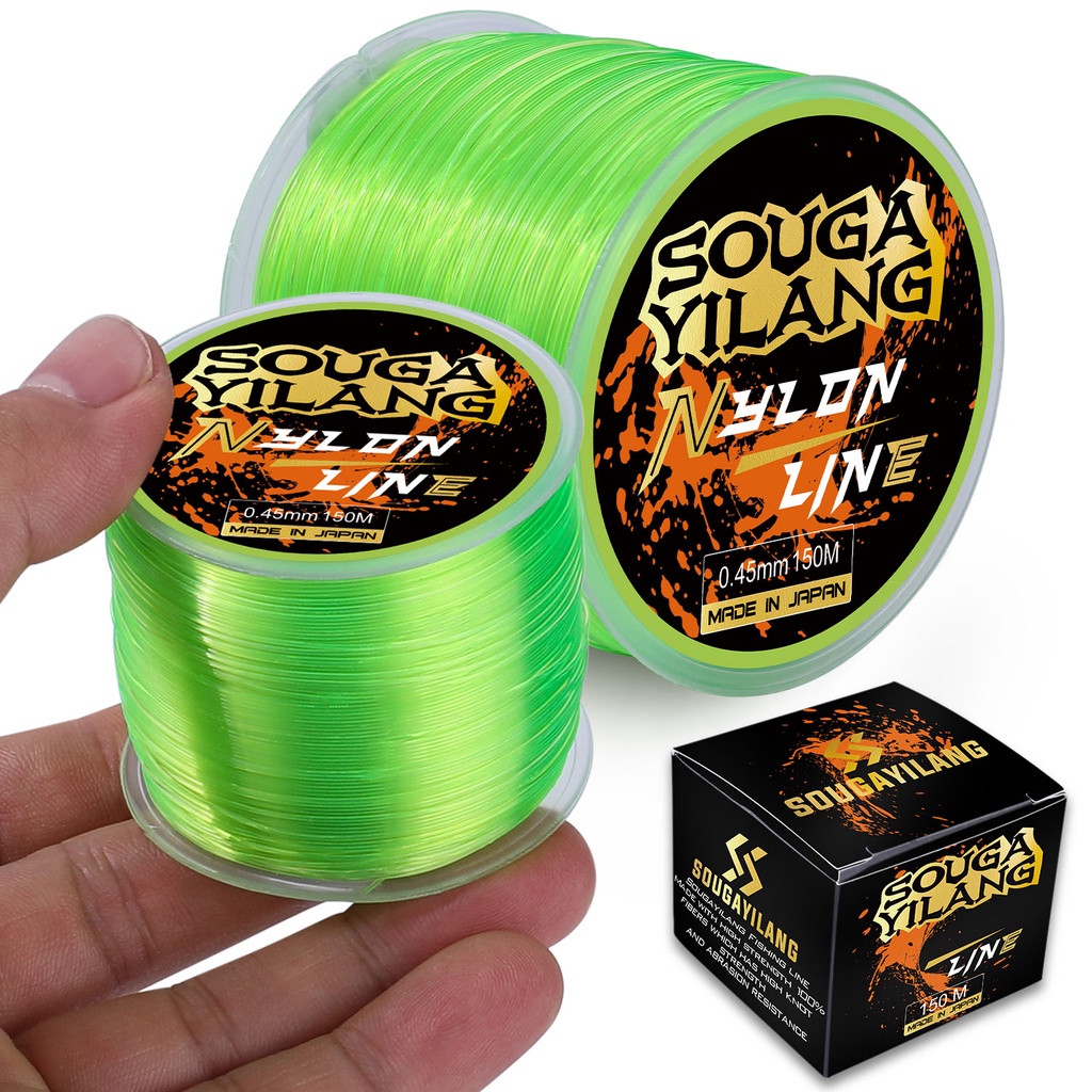 5.2LB-31LB 150M Pancing Super Kuat Transparan Nylon Fluorocarbon Fishing Multifilament Tackle