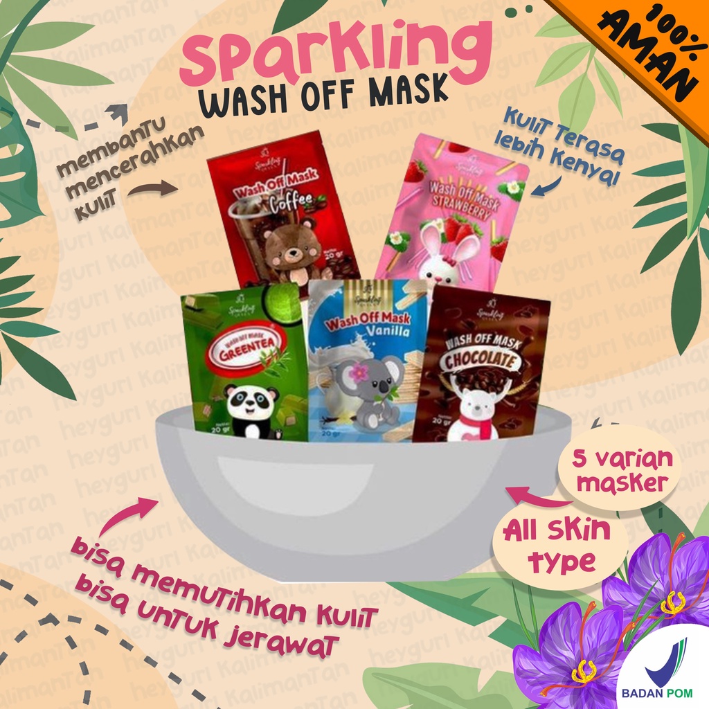 Jual Bpom Masker Wajah Sparkling Organik Mask Shopee Indonesia