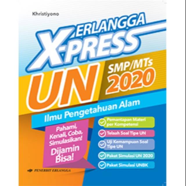 Buku Latihan Soal Ujian Buku X Press Un Smp Mts Ipa 2020 Erlangga Shopee Indonesia