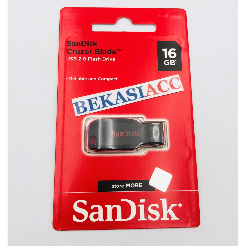 FLASHDISK SANDISK 16GB CZ50 ORIGINAL - FLASH DISK SANDISK 16GB ORI