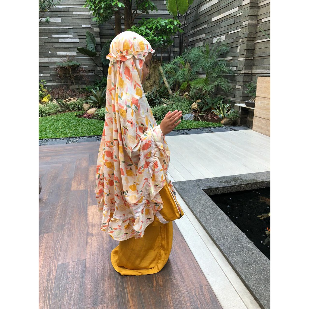 Mukena Anak Katun Silky (Kuning)