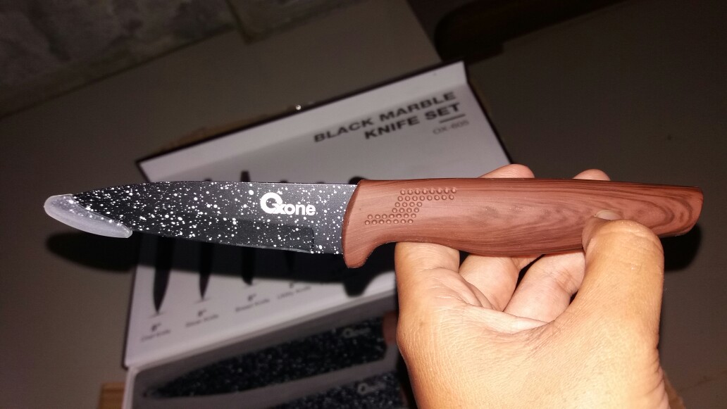 Oxone Pisau Set Black Marble Knife Ox-605