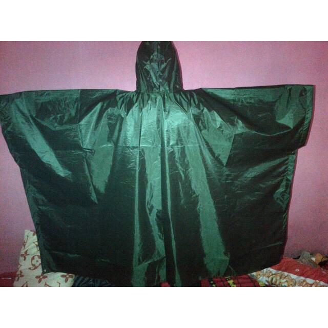 Unik jas hujan ponco TNI-AD terbaik