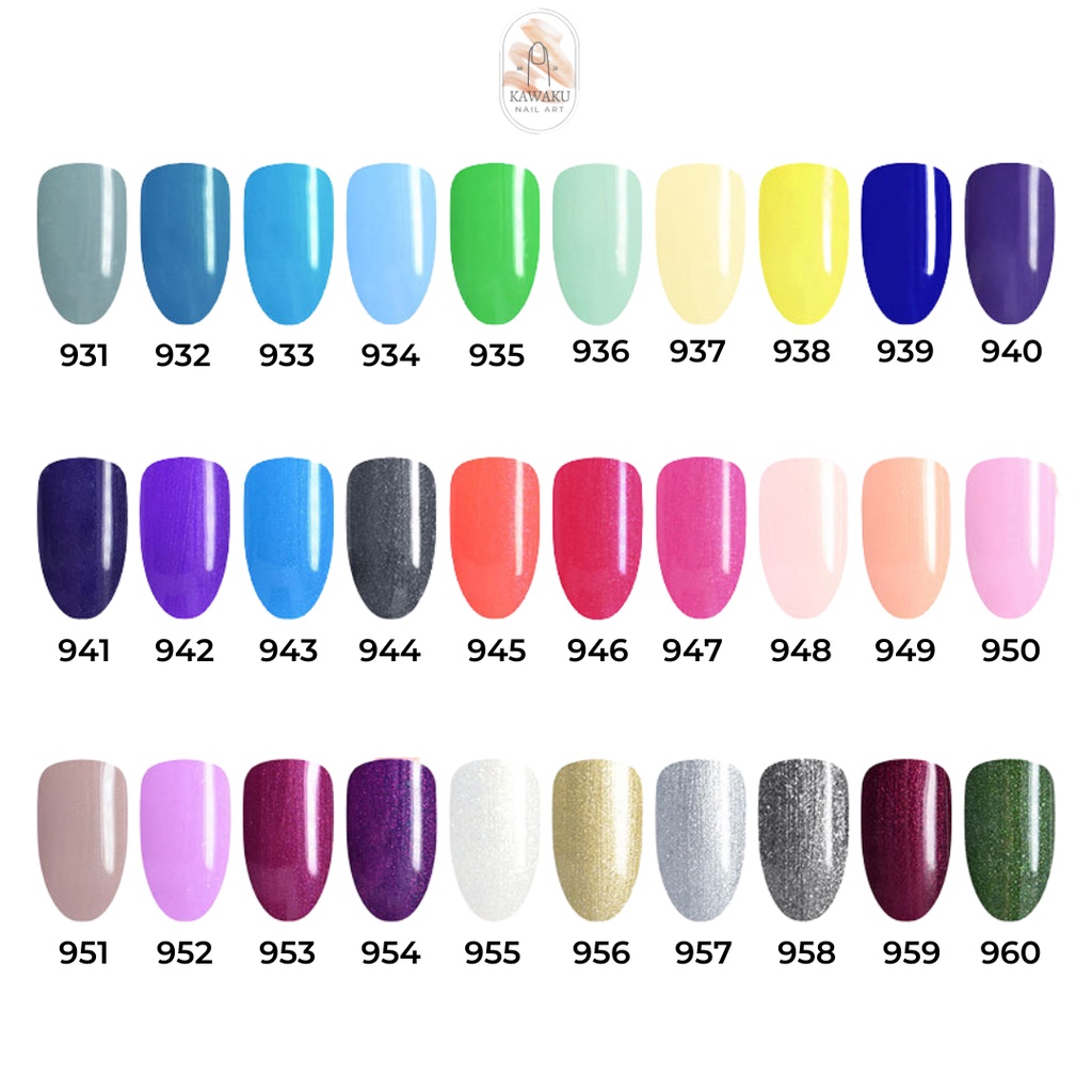 Venalisa Kutek Gel Nail Polish UV LED 60 warna No. 931-960