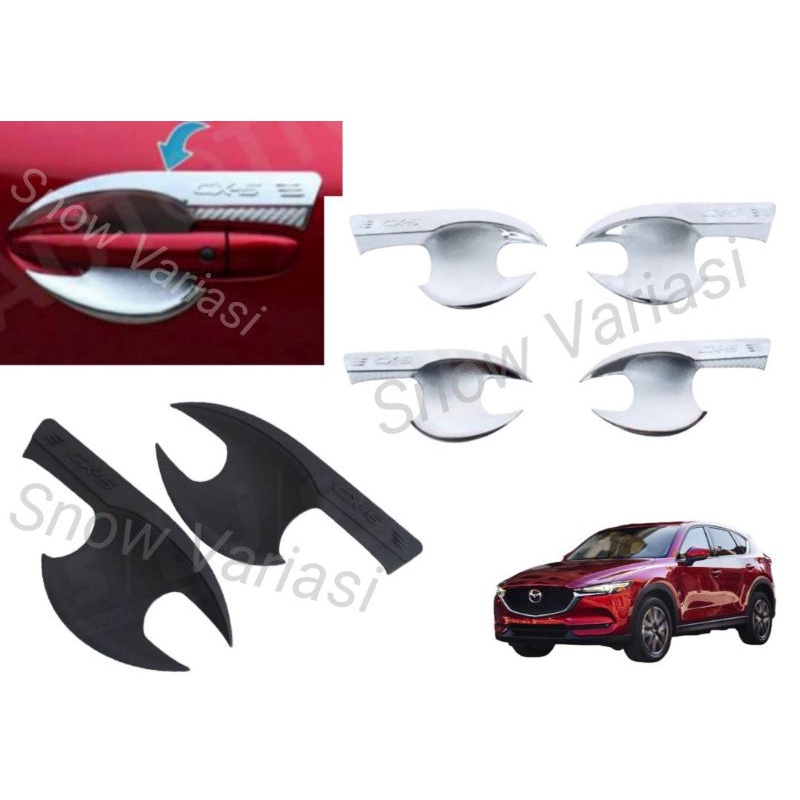 Cover Mangkok Outer Mazda CX5 2018 Elegant Hitam Chrome Jsl