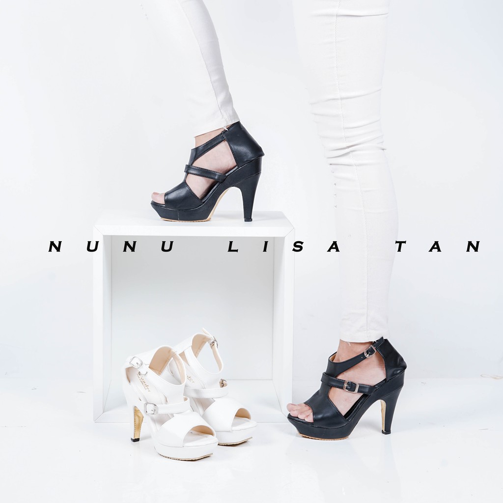 NunuLisaTan - Promo Murah Cod Baru High Heels Wanita Trendy GESPER 2