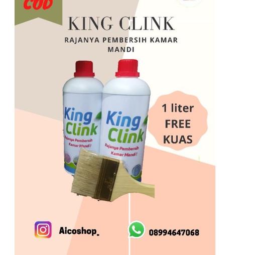 [KODE KQIH0] (Bisa COD ) King Clink Pembersih kerak toilet keramik + free kuas / pembersih / pembers
