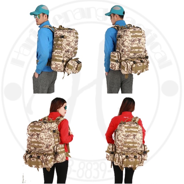 Tas Ransel tactical military 50L/tas  ransel anak/ caril tactical Import/  tas kode 213