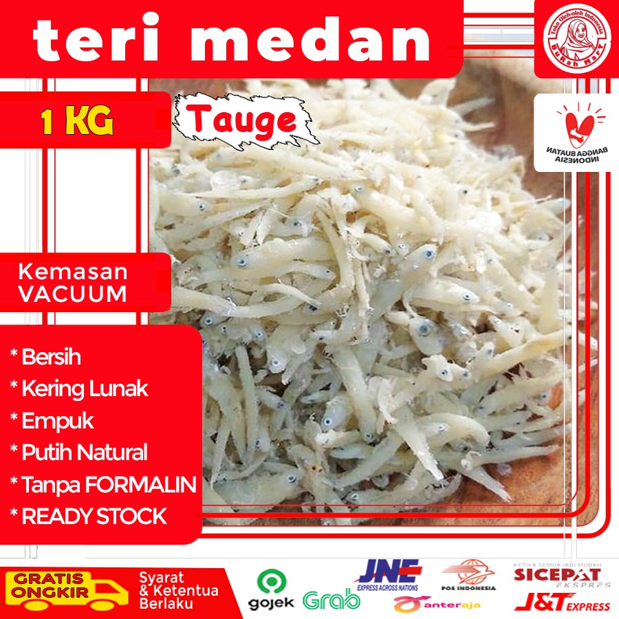 

Teri Medan | Teri Nasi Tauge | Teri Toge Super Lezat Bergizi Sehat Alami Tanpa Pengawet 1 KG