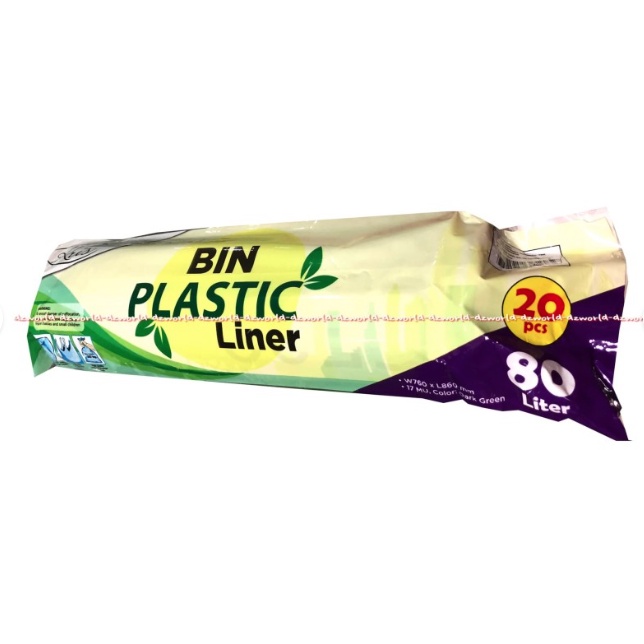 Kris Bin Plastik Liner 80L Plastik Tempat Sampah Kantong Sampah Ukuran 80 Litter Isi 20pcs Krisbow Plastic Trash Krisbin 80 L