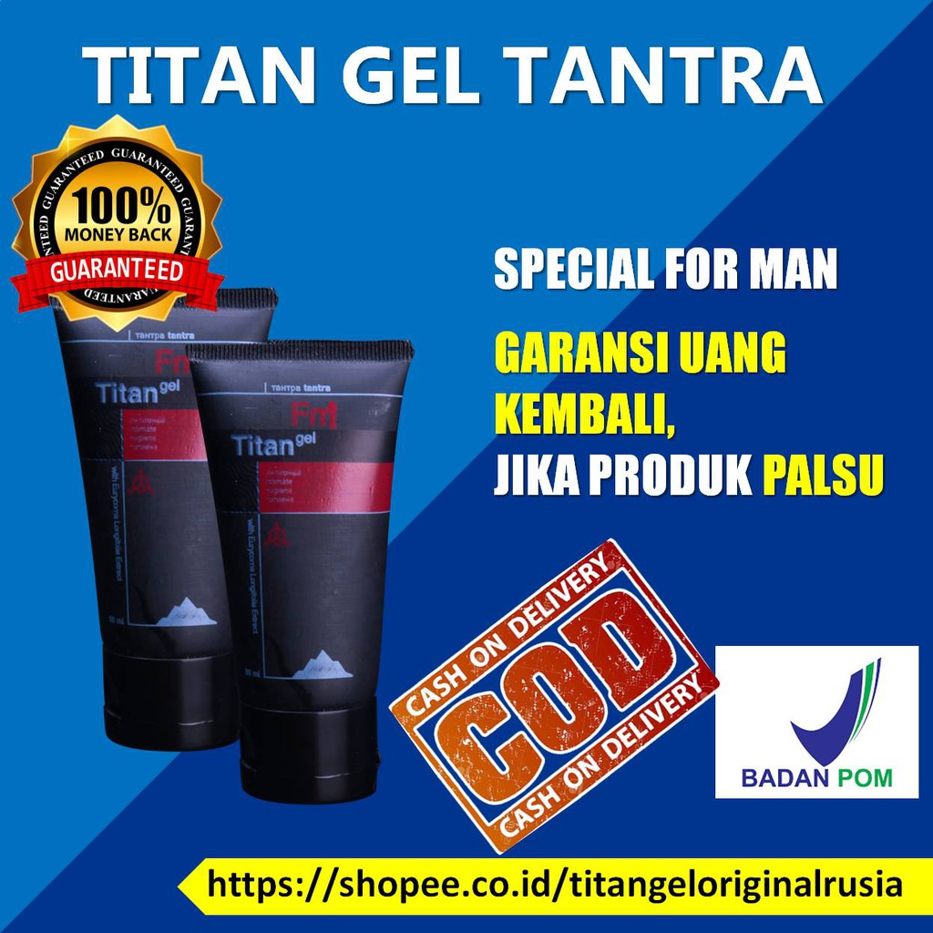 Titan Gel Original Titan Gel Pembesar Penis Pria obat kuat sex pria obat kuat pria Oles Asli