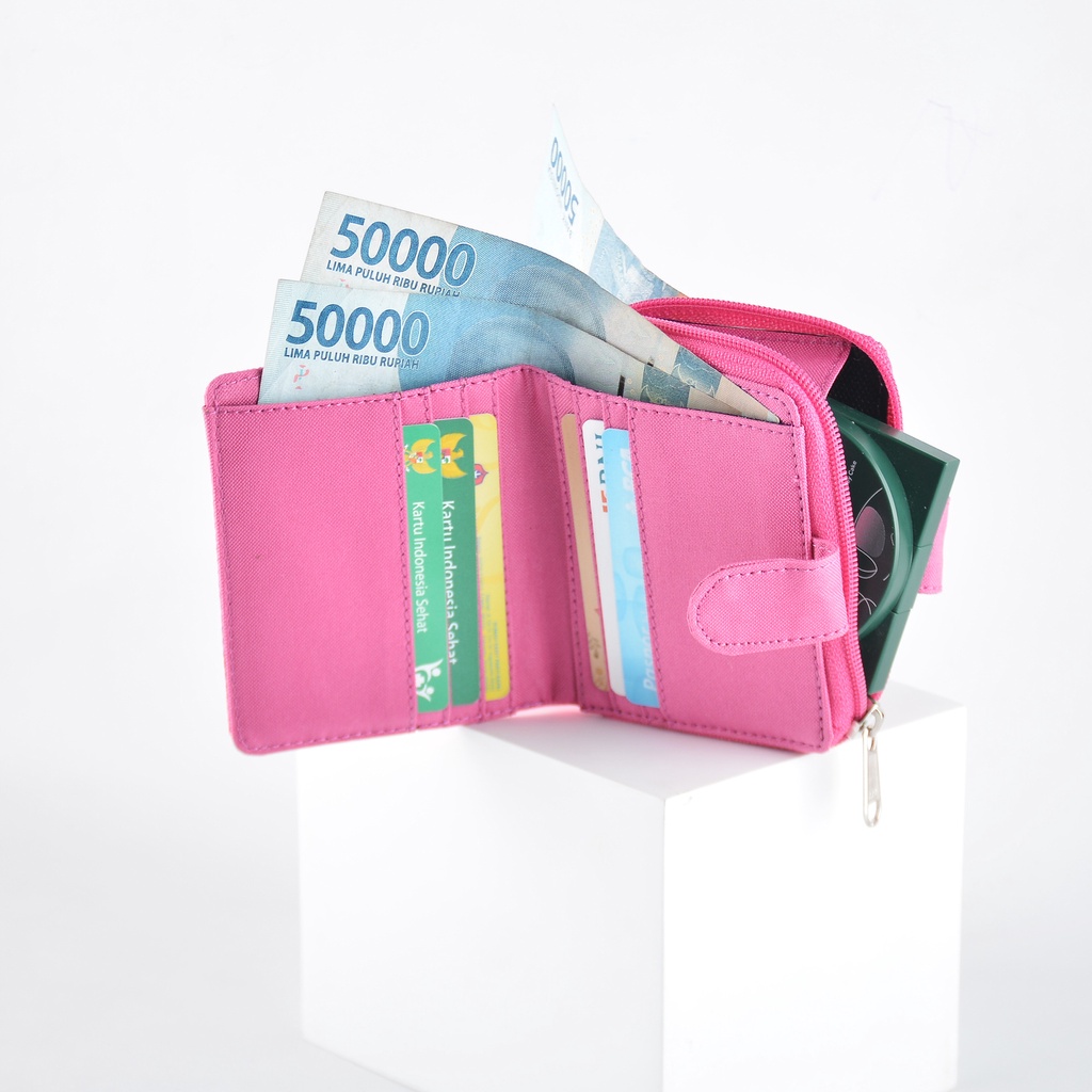 Adelyn pouch wing wallet pink