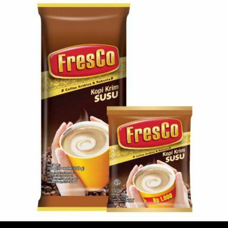 

FRESCO KOPI SUSU POUCH - 10's x @28gr