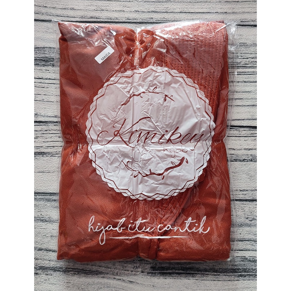 BERGO PAD MAIDA ORI BY.KIMIKEY HIJAB-Teracota