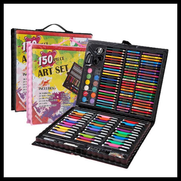 

150 Pcs Pensil Warna Alat Tulis Set Crayon Colouring Set 150 Pcs Art S