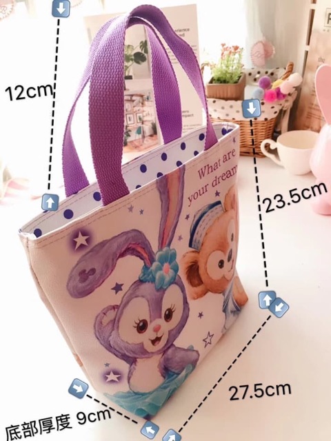 Tas Tangan Tote Bag Kecil Shoulder Hello kitty Melody Stella Duffy Doraemon