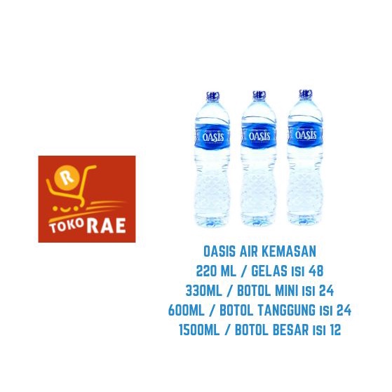 Oasis Air Mineral ukuran 330ml botol mini