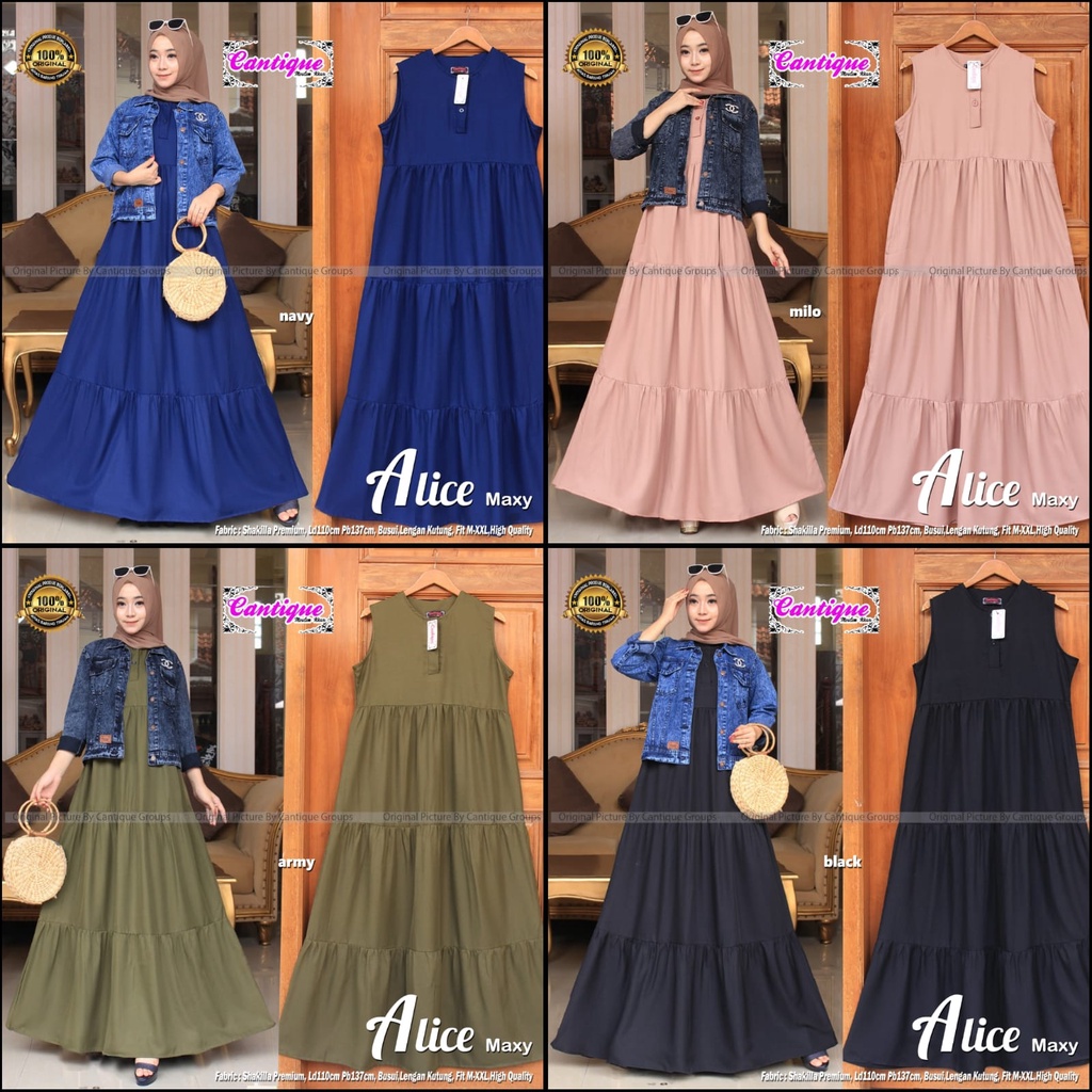 Longdres Dress Kutung Maxi Premium Viral Tiktok Kekinian Terbaru