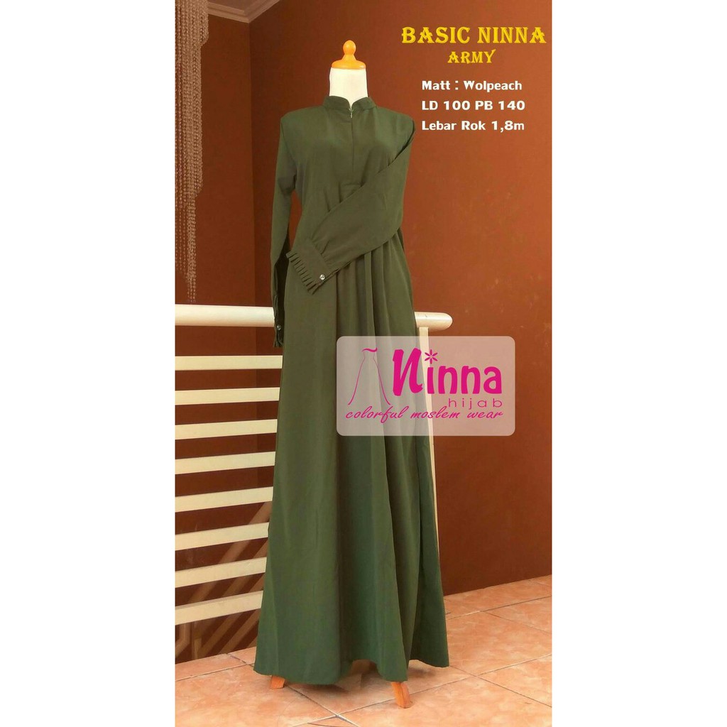 GAMIS WOLFIS HIJAU ARMY