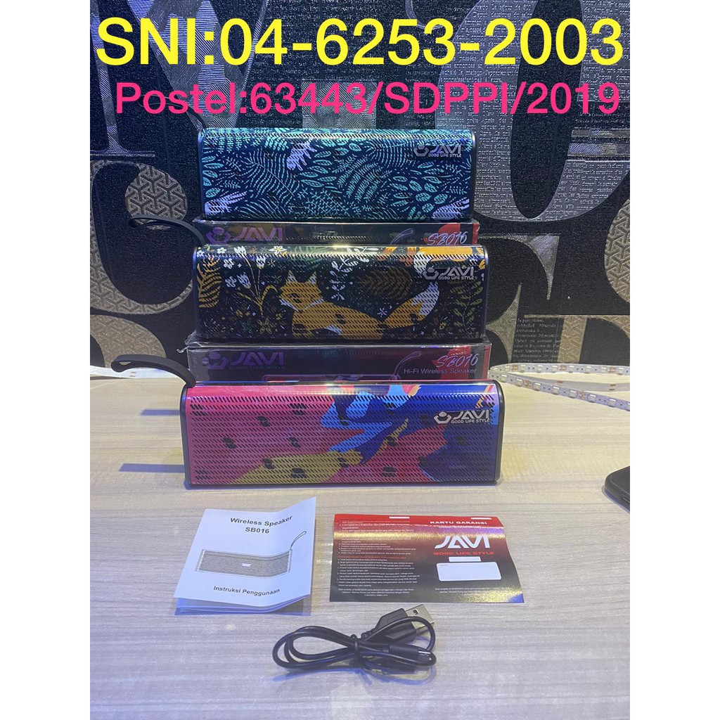 SPEAKER BLUETOOTH JAVI SB016 SPEAKER BATIK JAVI SB016