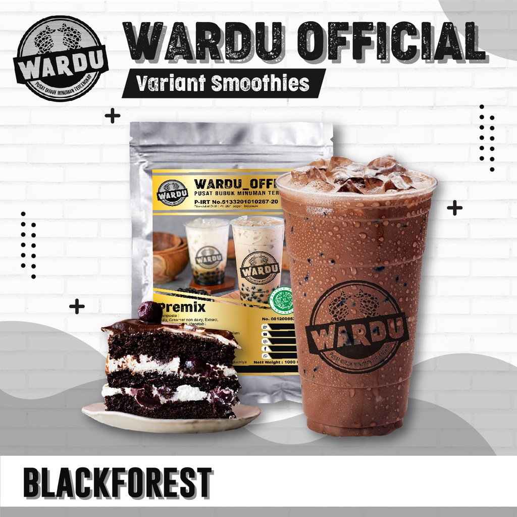 

Bubuk minuman rasa BLACKFOREST 1kg / BLACKFOREST Powder Drink 1kg / Powder drink / Varian BLACKFOREST