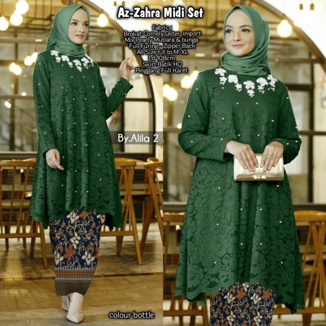 Az-zahra midi set kebaya