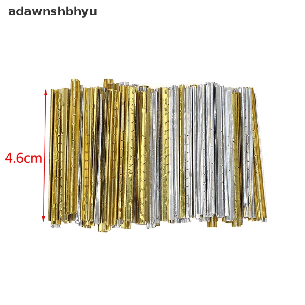 Adawnshbhyu 90PCSLocksmith Alat Jadi Timah Foil Strip Gold Dan Silver Timah Foil Konsumsi