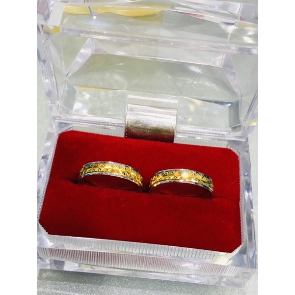 Cincin nikah sepasang emas asli 375/8k