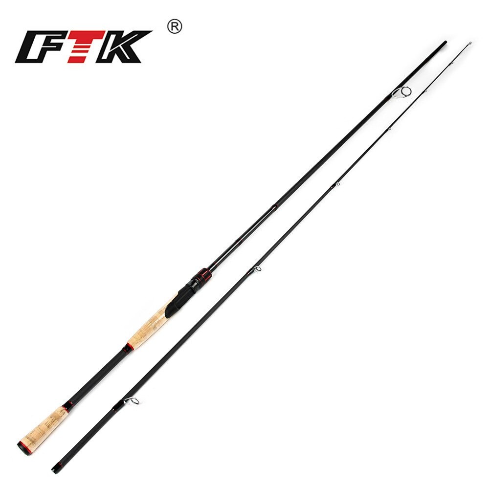 Joran pancing 1.8M Gun Handle Carbon Wood 2 Segments KW01