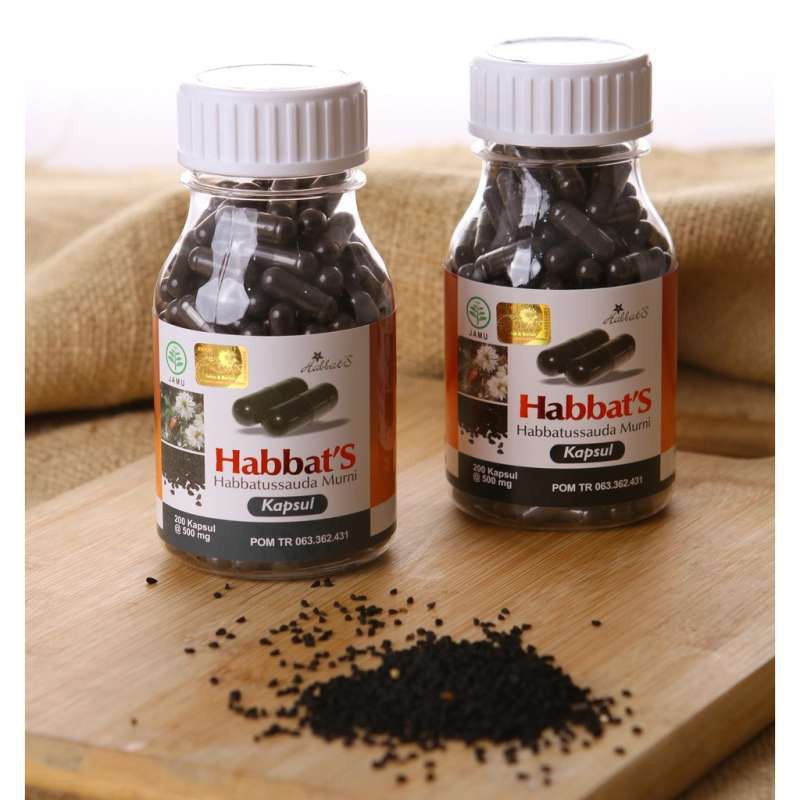 KAPSUL HABBATUSSAUDA 200 KAPSUL serbuk