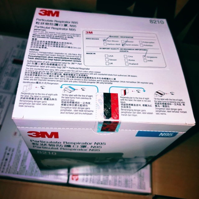 Masker N95 merk 3M 8210 Singapore