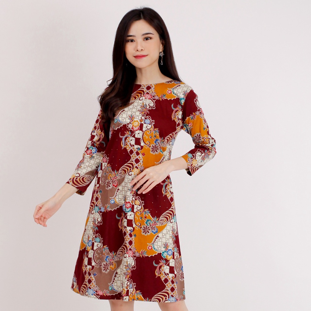 Baju batik wanita - Dress batik fashion wanita 494