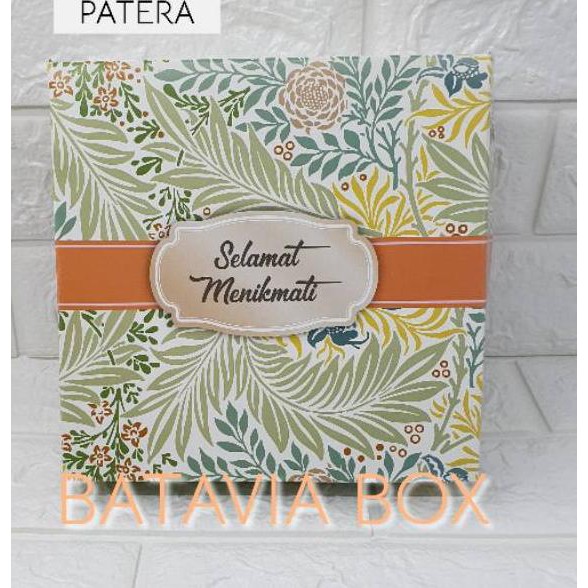 

R00Y Box nasi/dus nasi/kotak nasi uk 20x20 isi 100pcs (pilih salah satu motif) 7FV