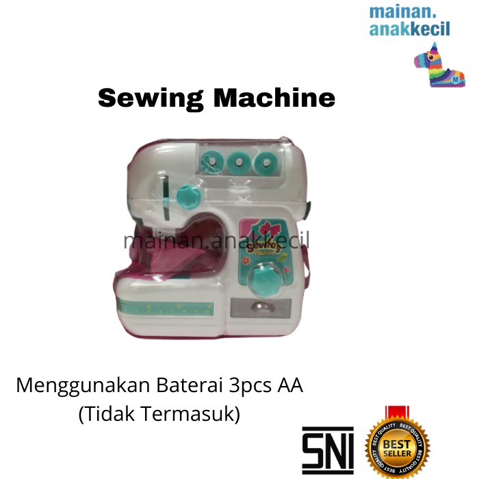 MAINAN ANAK CEWEK PEREMPUAN MESIN JAHIT PINK SEWING MACHINE